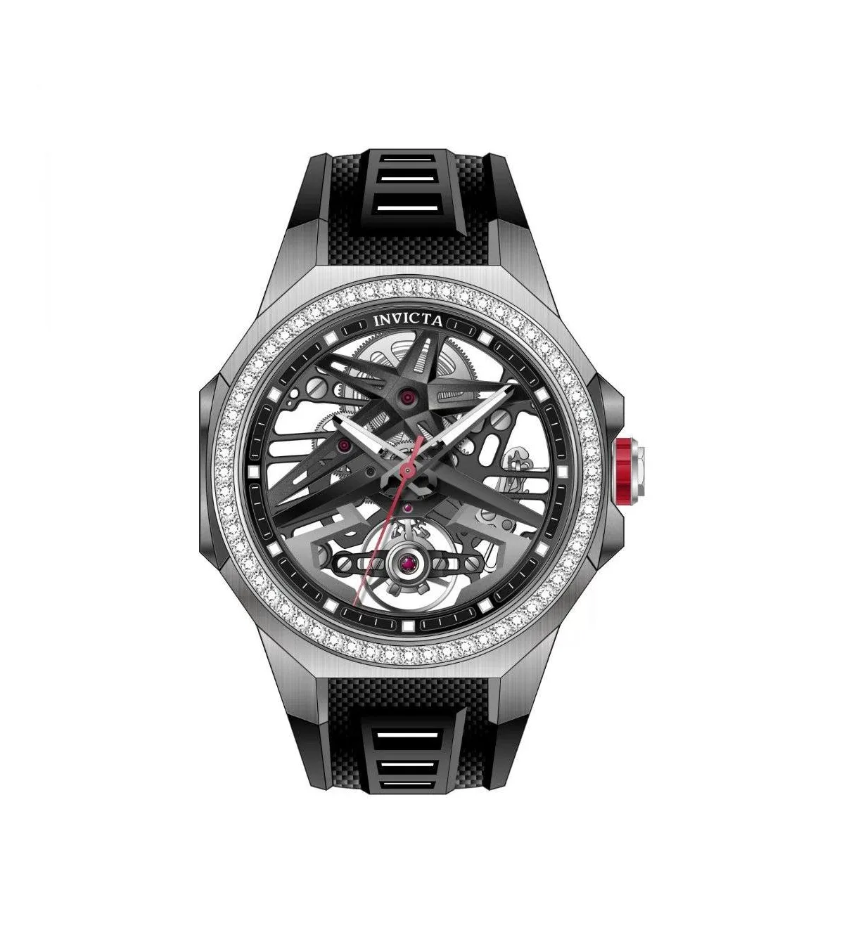 Invicta Mechanical Objet D Art Rubber Watch 43mm by Invicta