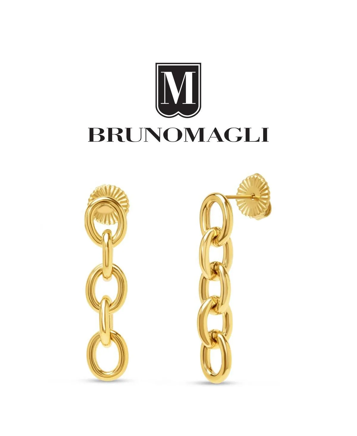 Alessia Gold-Tone Dangle Earrings by Bruno Magli