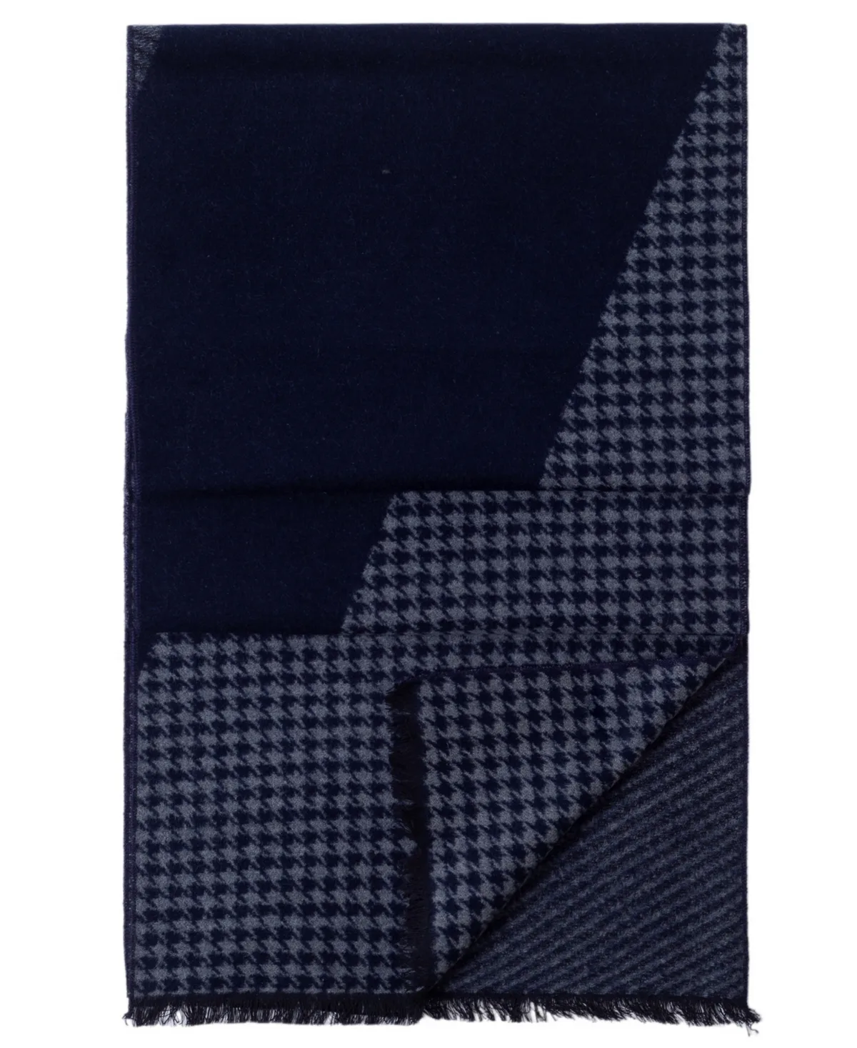 Houndstooth Silk Wrap Scarf