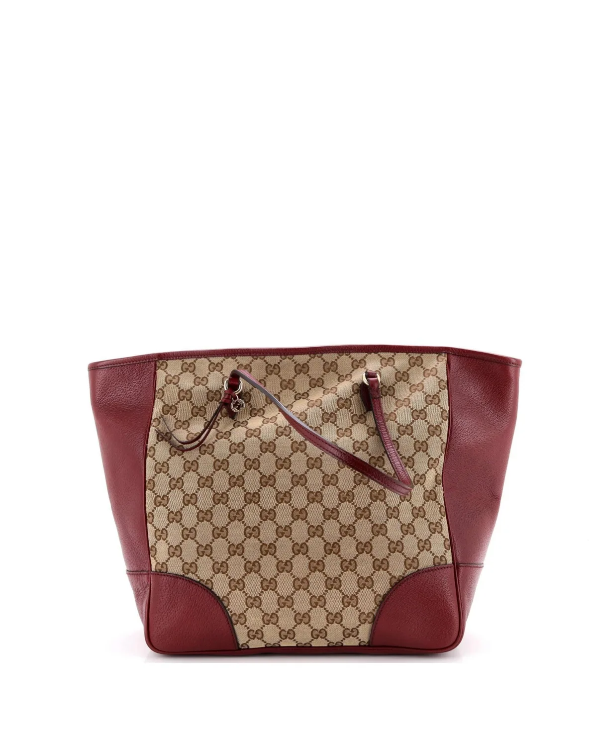 Pre-Owned Gucci Medium Bree Tote Gg Canvas with Leather by Gucci