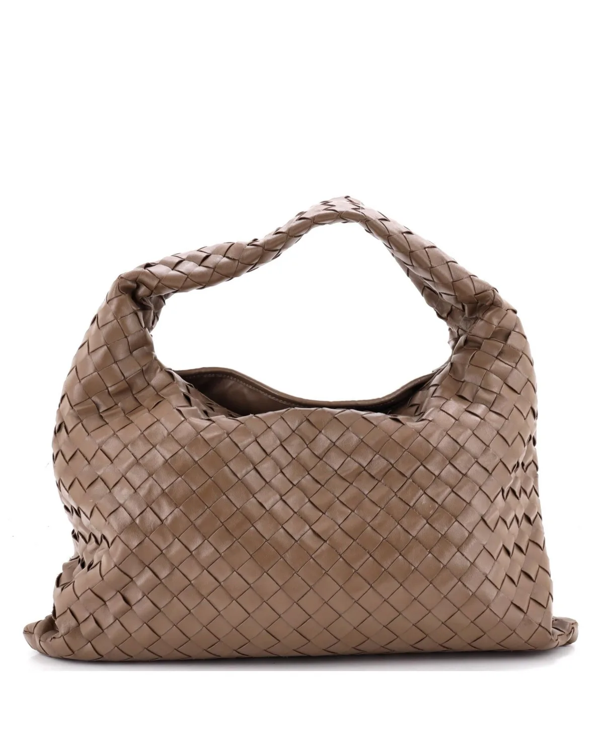 Pre-Owned Bottega Veneta Small Hop Hobo Intrecciato Leather