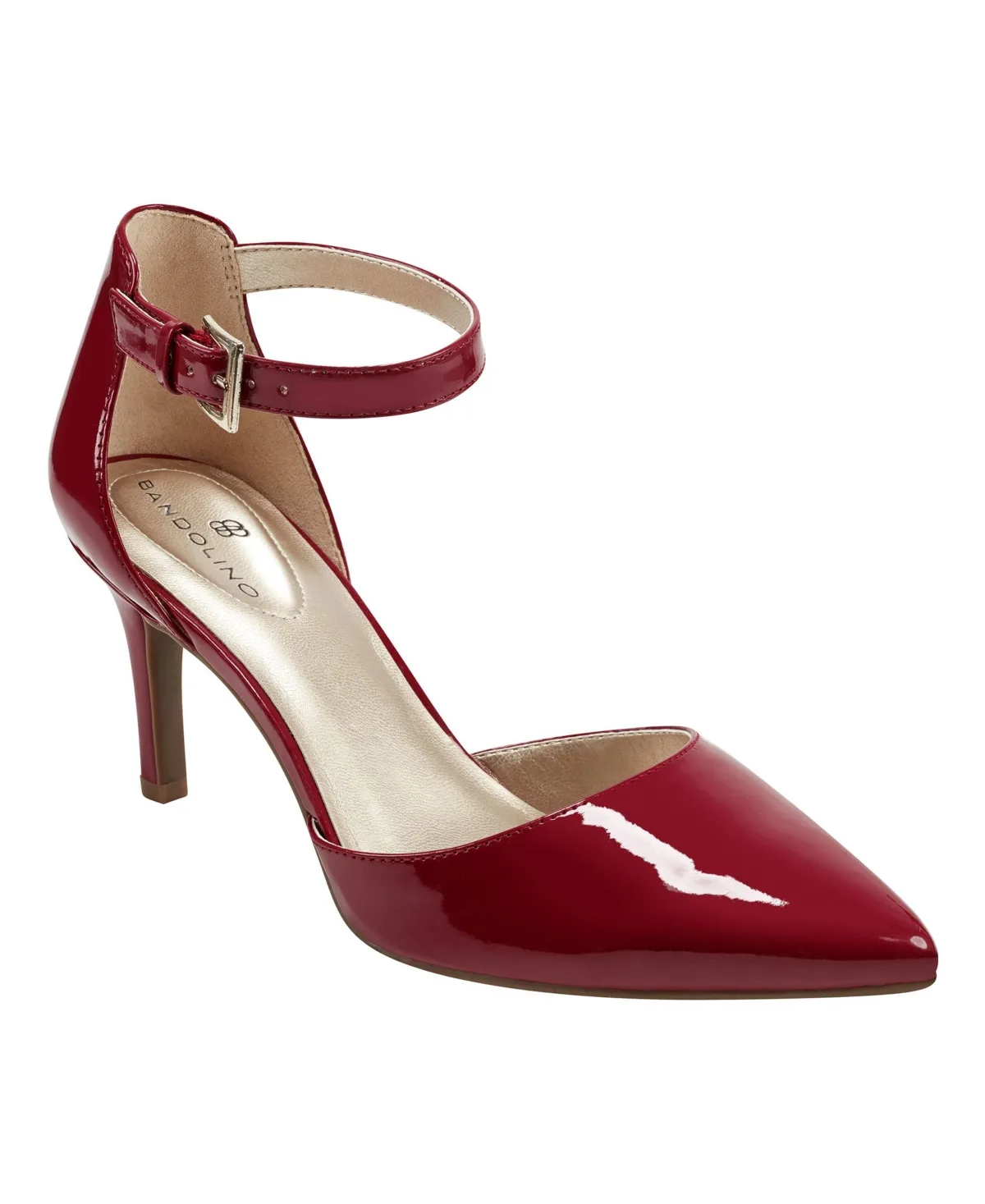 Ginata D'Orsay Ankle Strap Pointed Toe Pumps