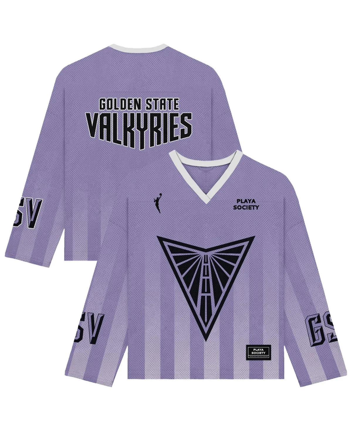 Golden State Valkyries Long Sleeve V-Neck Jersey by Playa