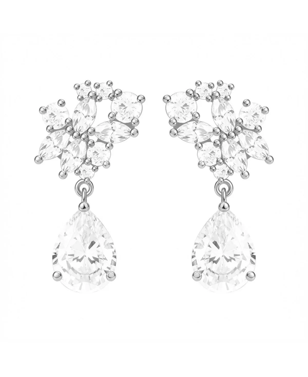 Starlight Drop Crystal Teardrop Earrings by Untamed Petals