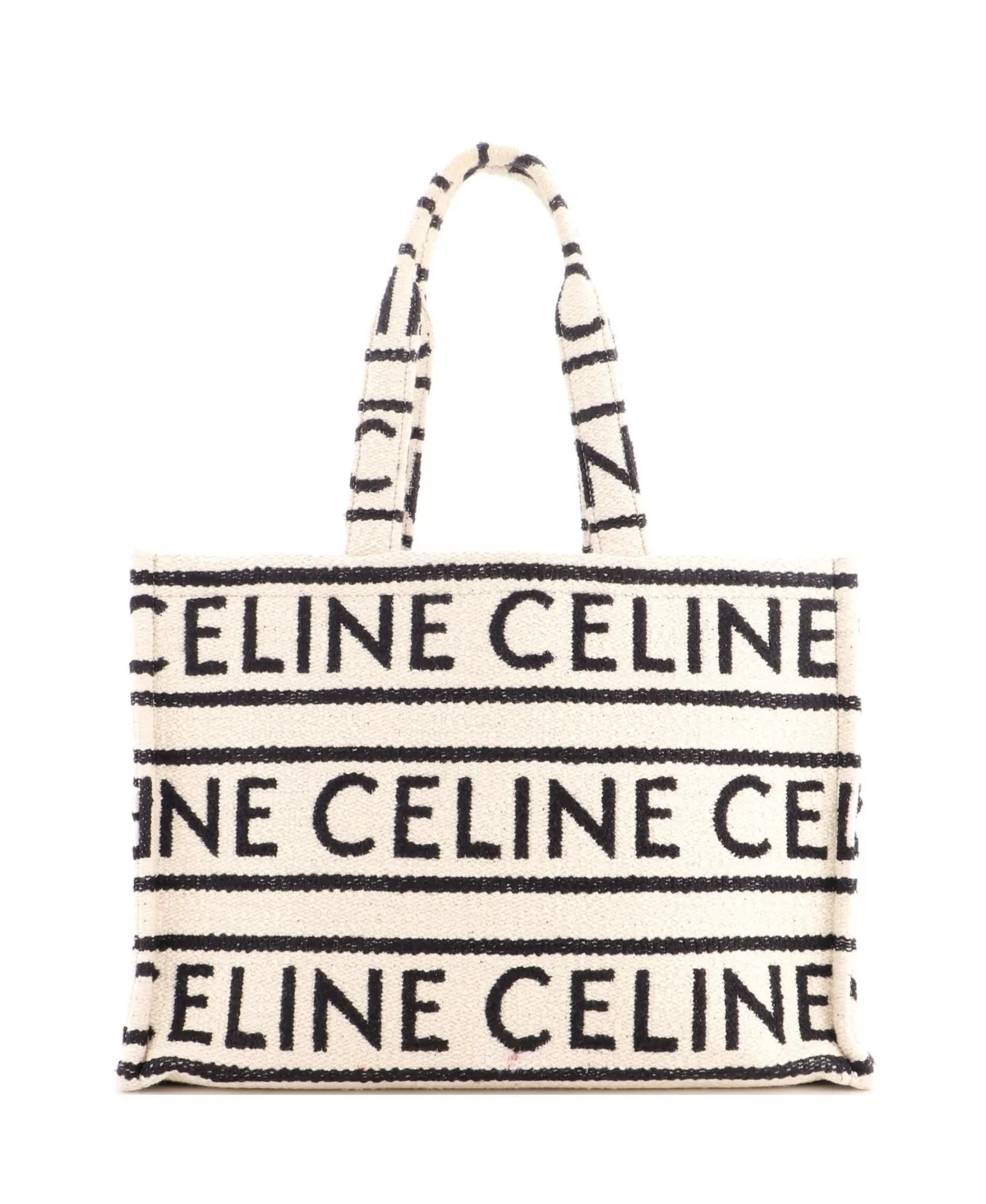 Pre-Owned Large Cabas Thais Tote Logo All Over Textile by Celine
