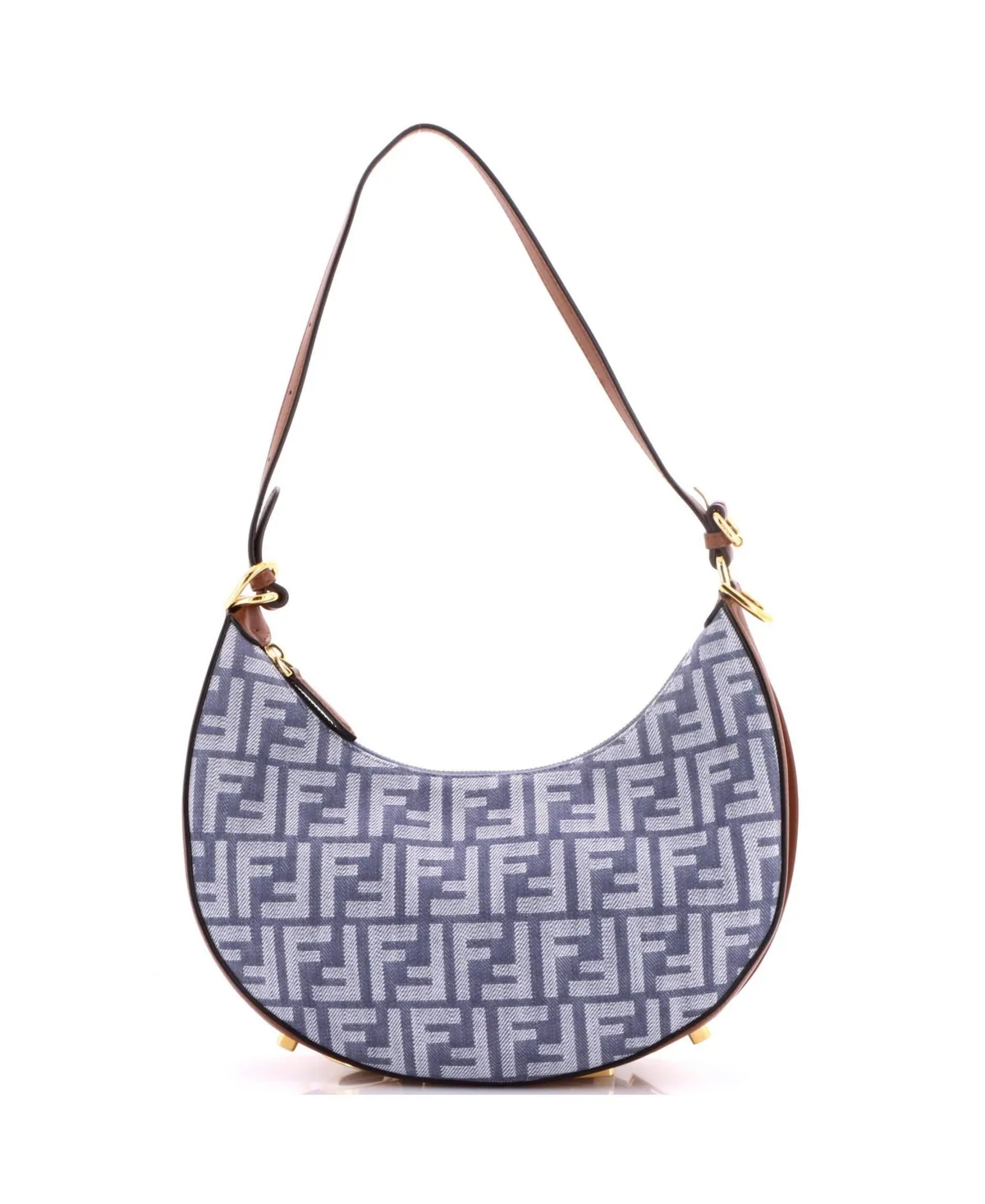 Pre-Owned Small Fendigraphy Bag Zucca Canvas by FENDI