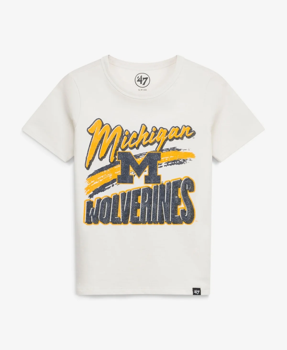 Michigan Wolverines Dime Time Franklin Graphic T-Shirt by 47 Brand