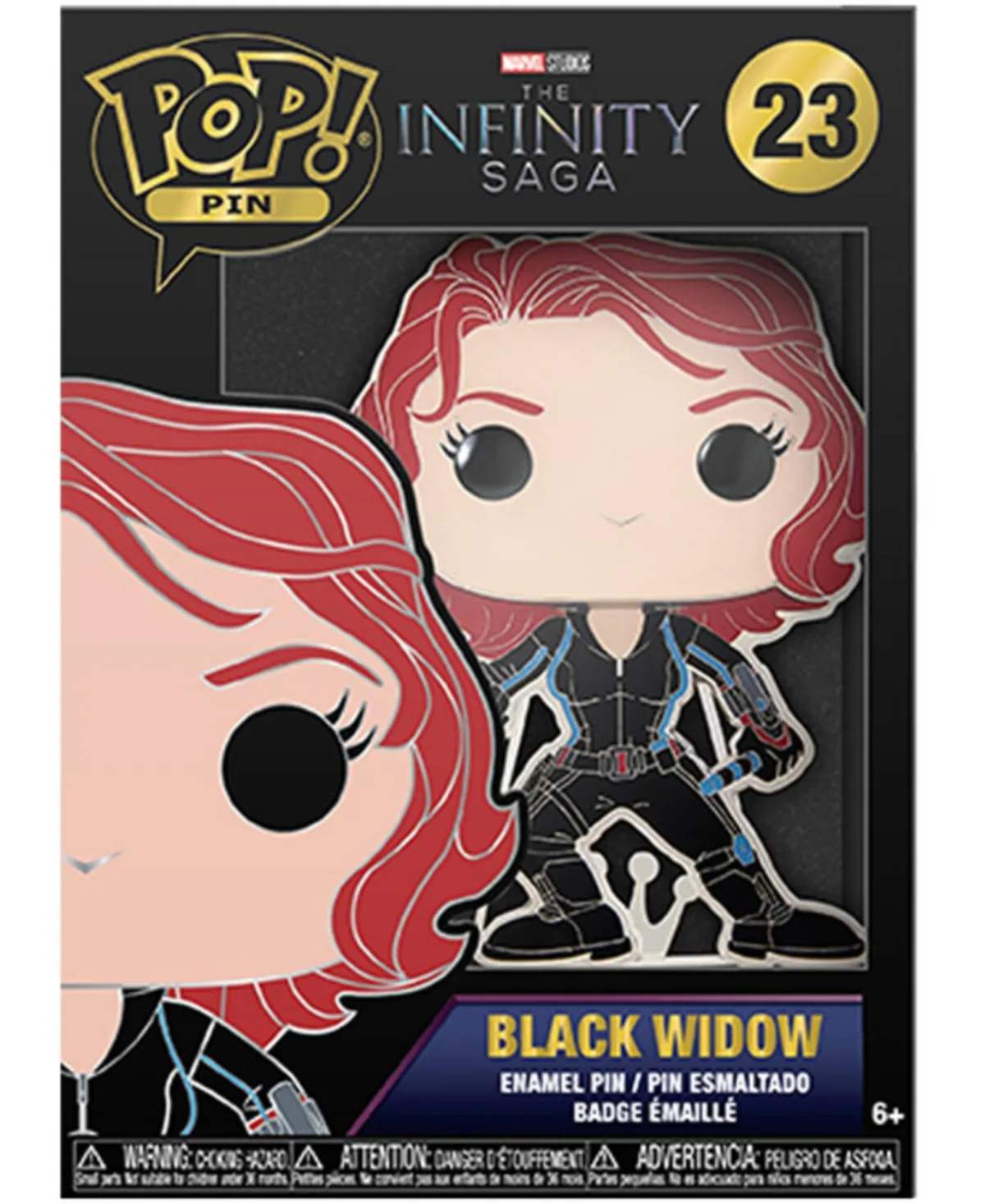 Marvel Black Widow 1.8 Enamel Pin by Funko