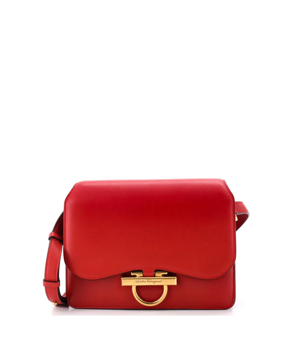 Pre-Owned Salvatore Ferragamo Medium Joanne Shoulder Bag Leather