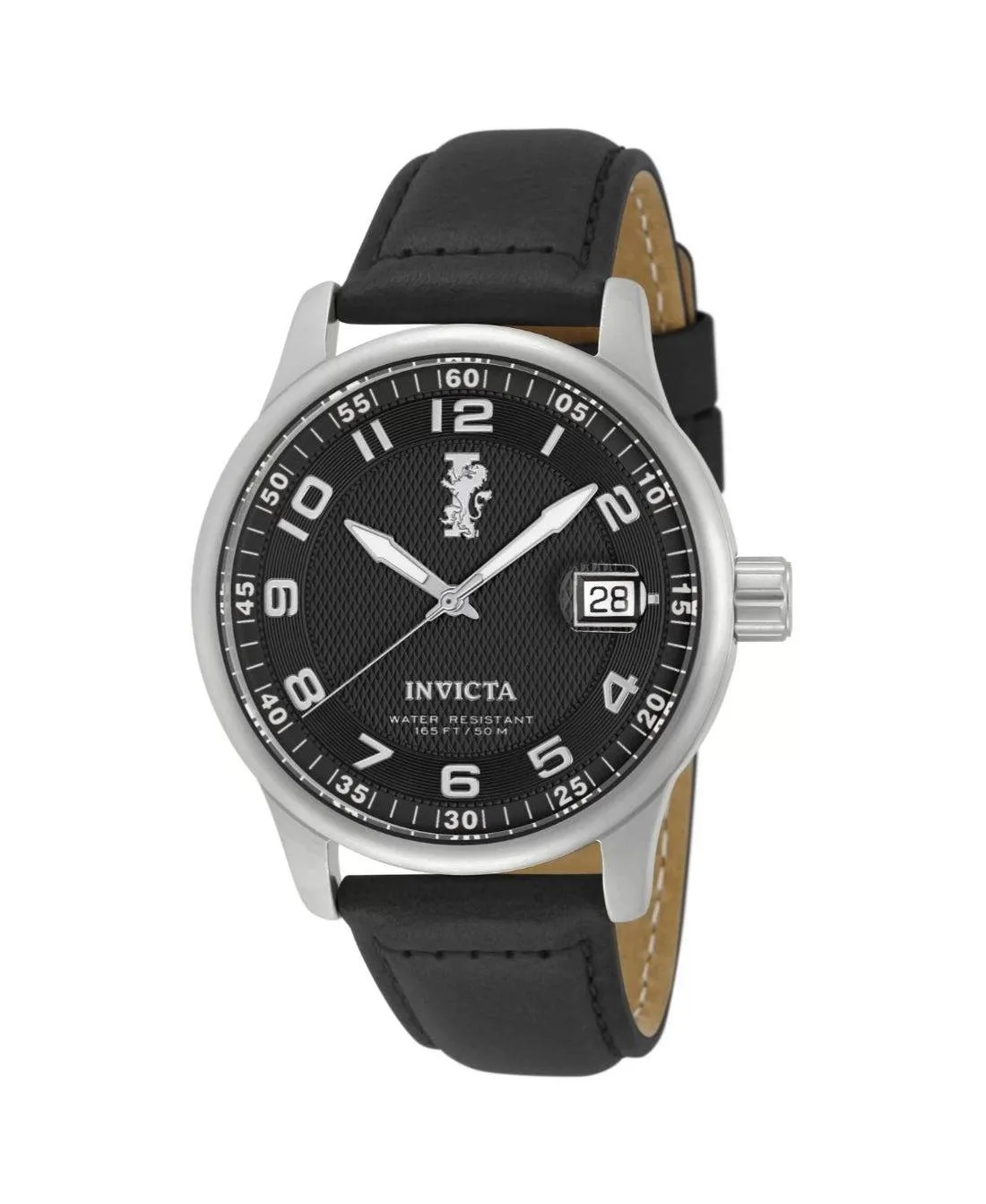 I-Force Quartz Black Leather Watch, 44mm by Invicta