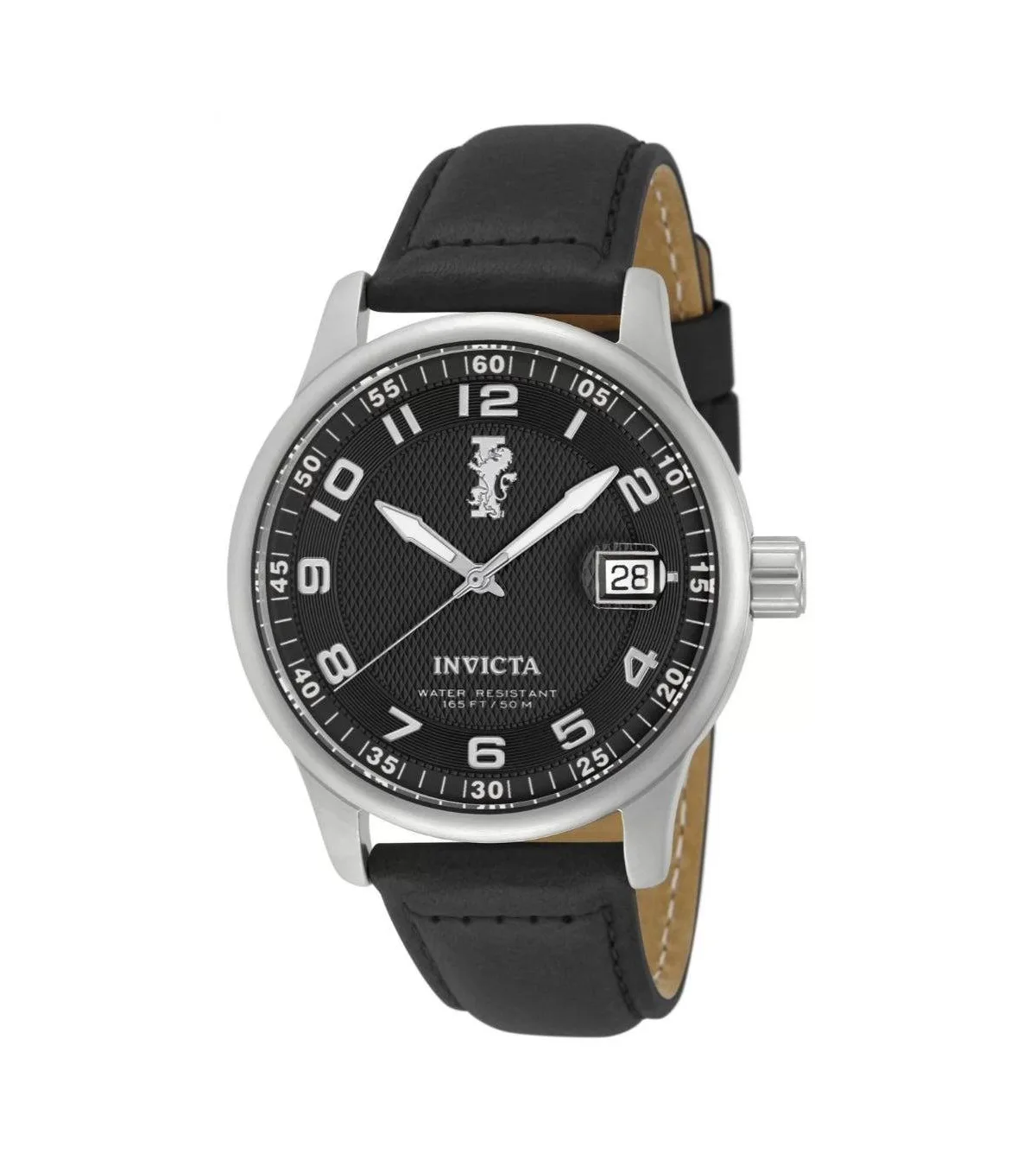I-Force Quartz Black Leather Watch, 44mm by Invicta