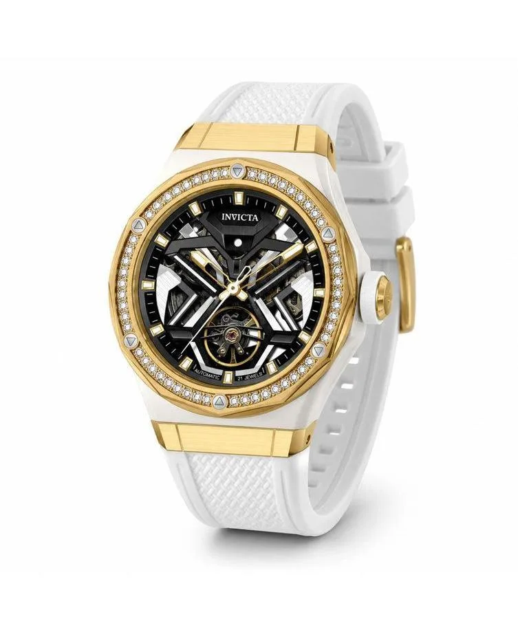 Mechanical Objet DArt 70132 Skeleton-Dial Water-Resistant Watch, 45mm by Invicta