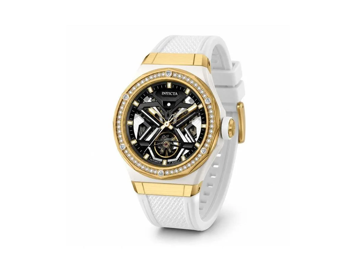 Mechanical Objet DArt 70132 Skeleton-Dial Water-Resistant Watch, 45mm by Invicta