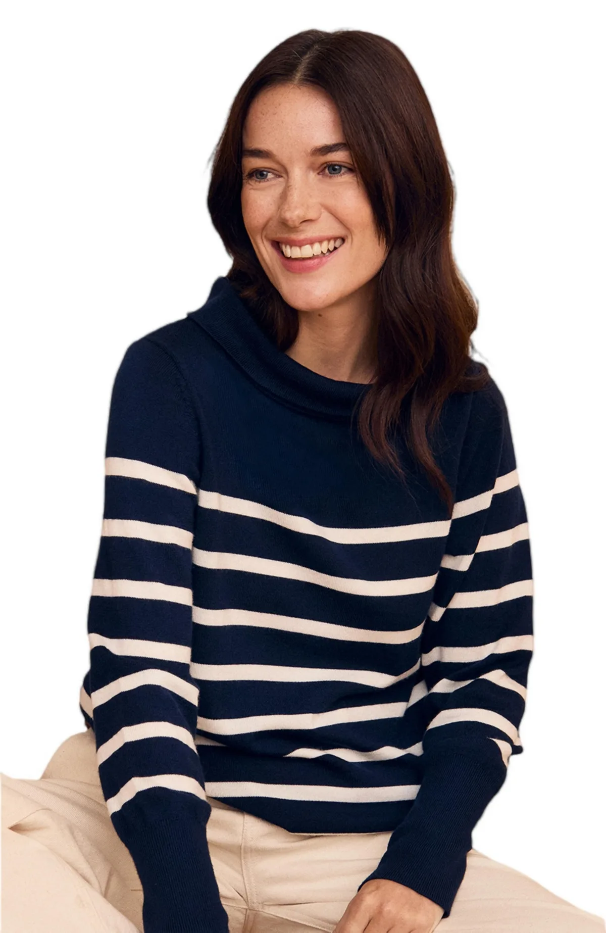 Fine Knit Merino Collard Sweater by Celtic & Co