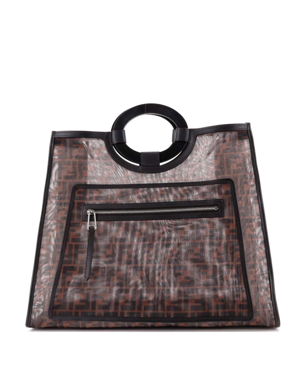 Pre-Owned Fendi Large Runaway Shopper Tote Zucca Mesh by FENDI