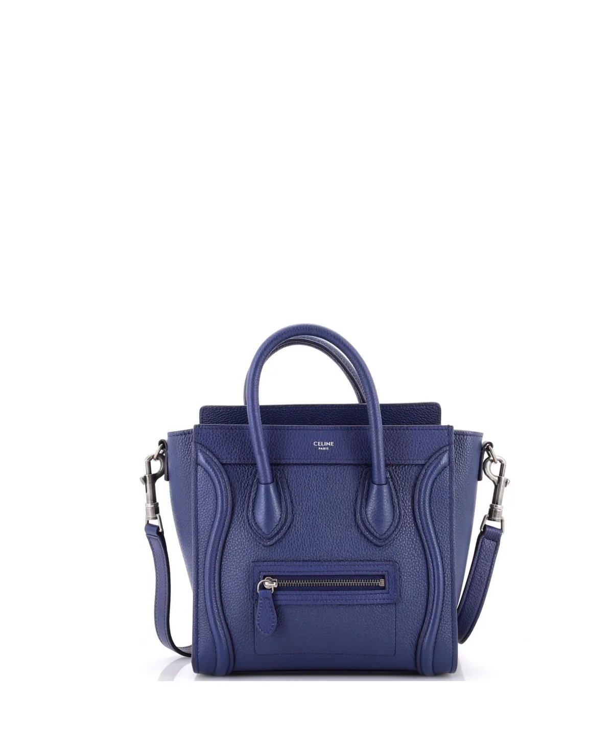 Pre-Owned Celine Nano Luggage Bag Grainy Leather by Celine