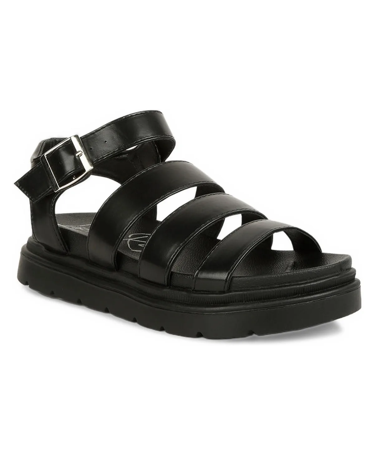 Belcher Faux Leather Gladiator Sandals