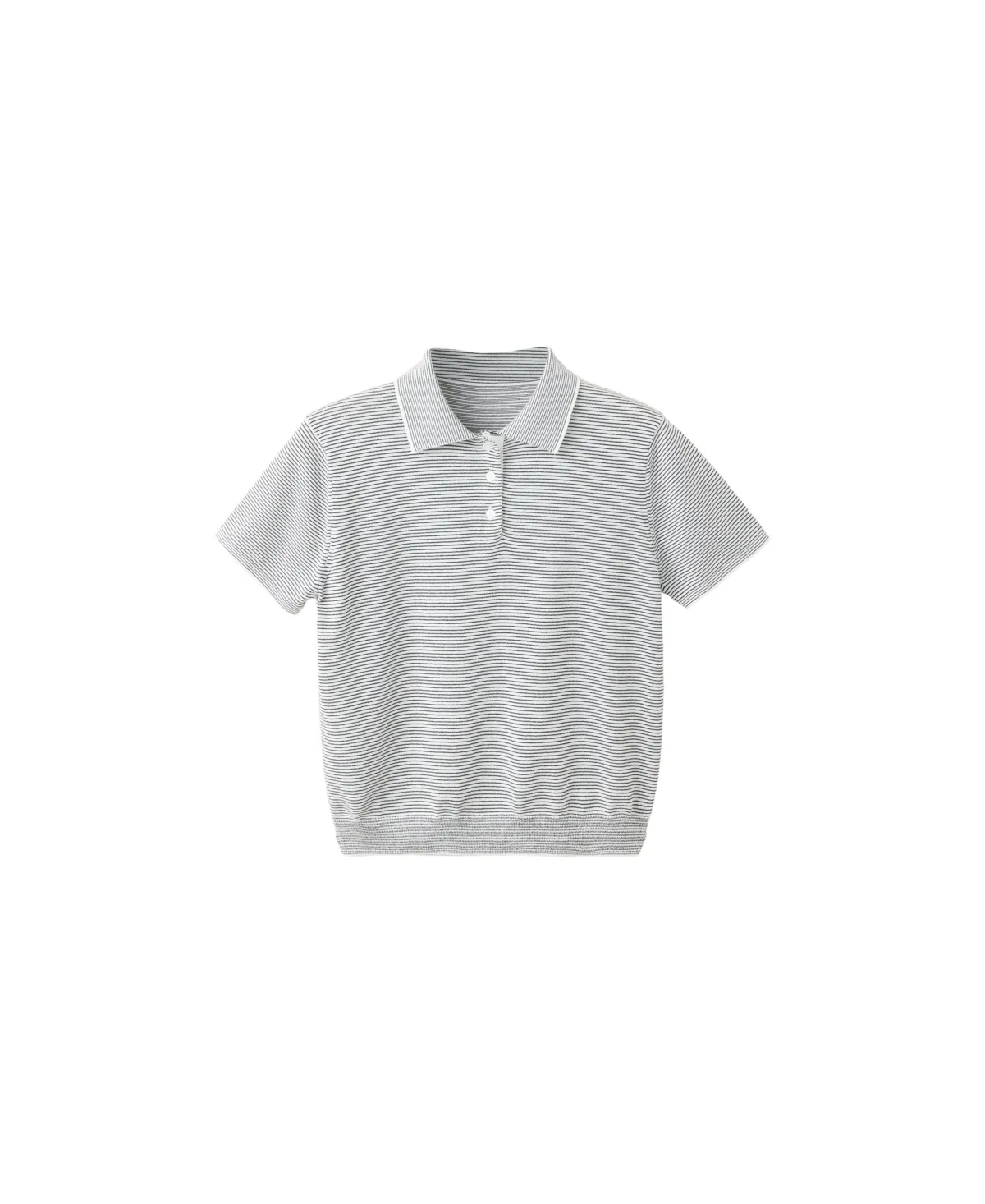 Knitted Polo-Neck Sweater by Mango