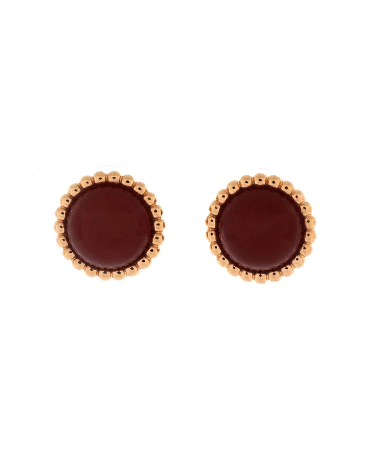 Pre-Owned Van Cleef and Arpels Perlee Couleurs Stud Earrings by Pre Owned Van Cleef & Arpels