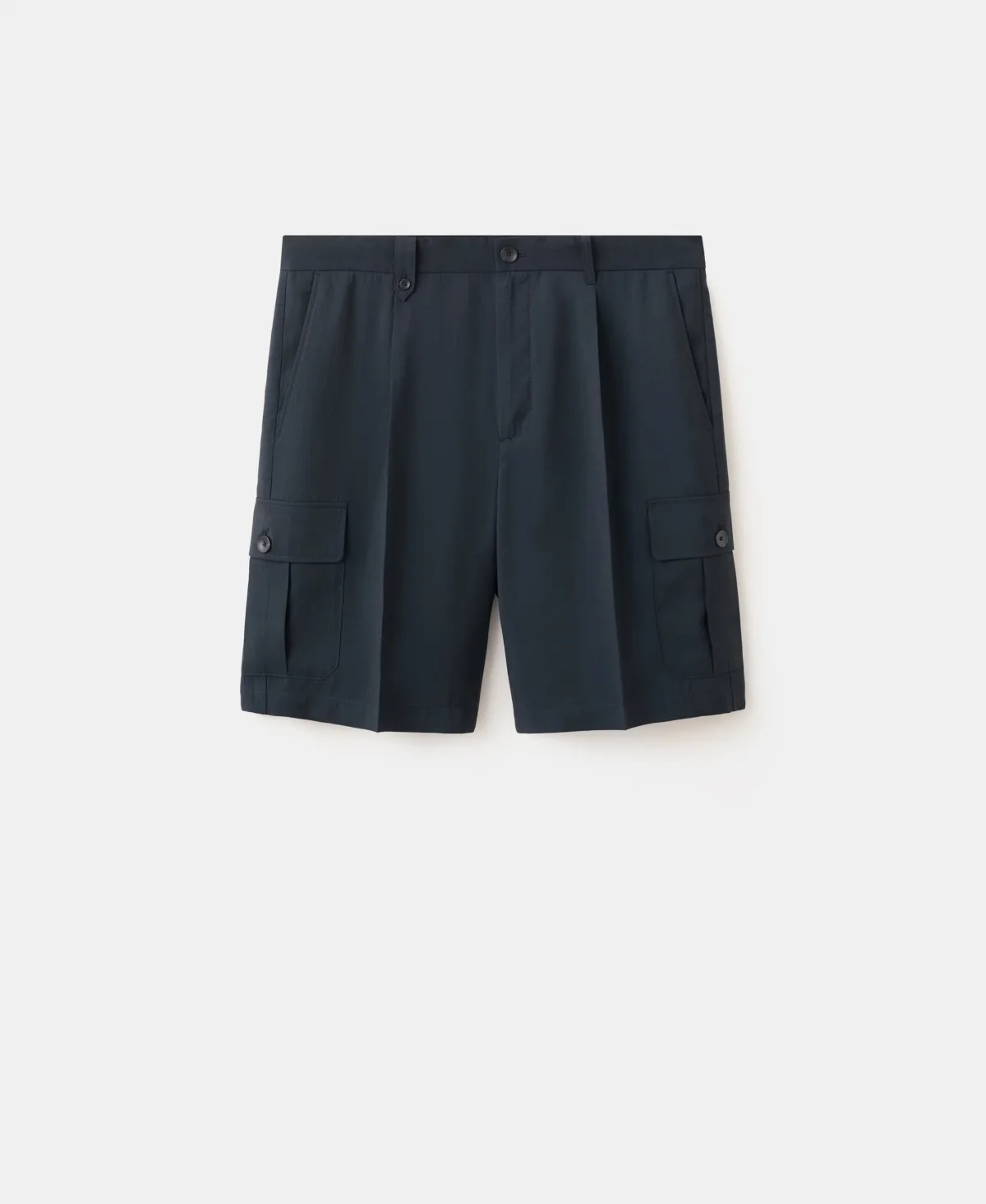 Modal Blend 9.06 Cargo Bermuda Shorts by Mango