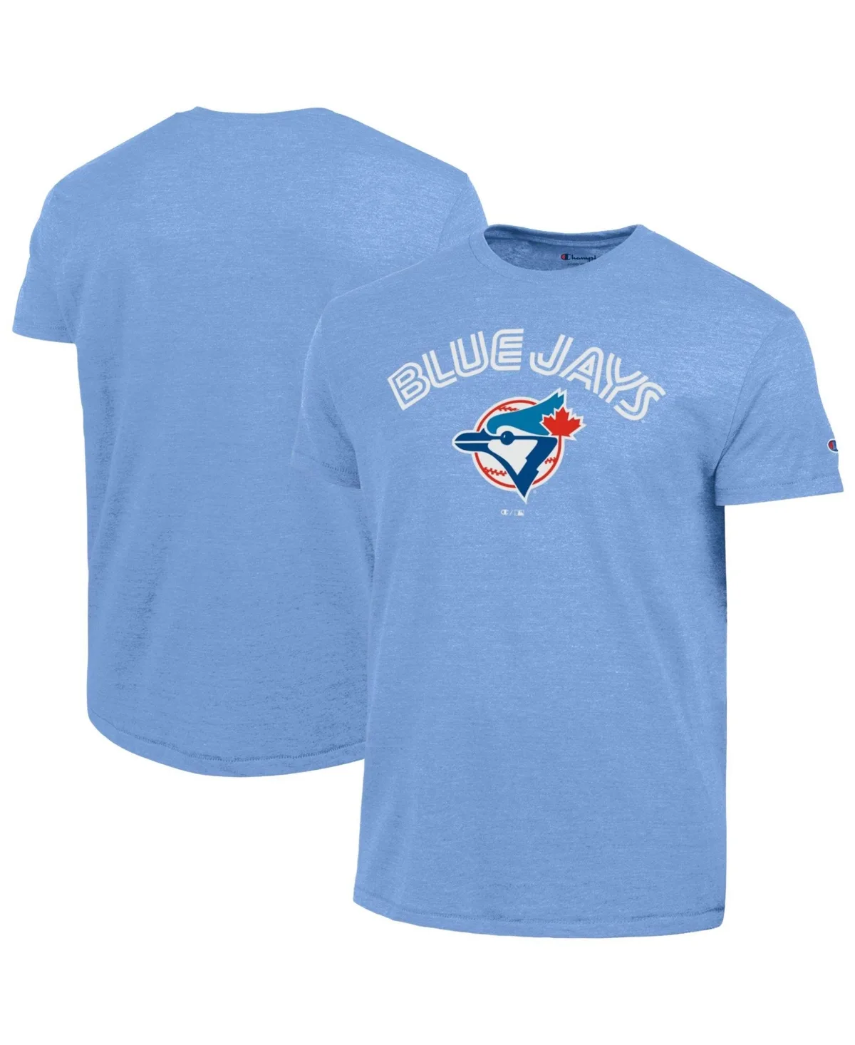 Toronto Blue Jays Cooperstown Wordmark Lockup Tri-Blend Crew Neck T-Shirt by Champion