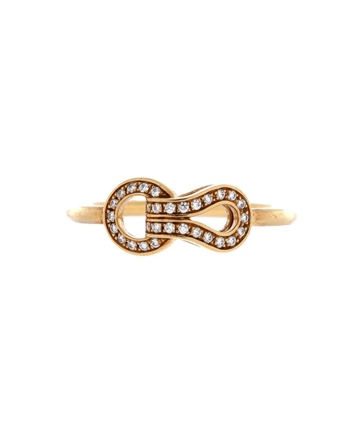 Cartier Agrafe Vine Round Diamond Ring (0.09 ct. t.w.) in 18K Rose Gold by Cartier's