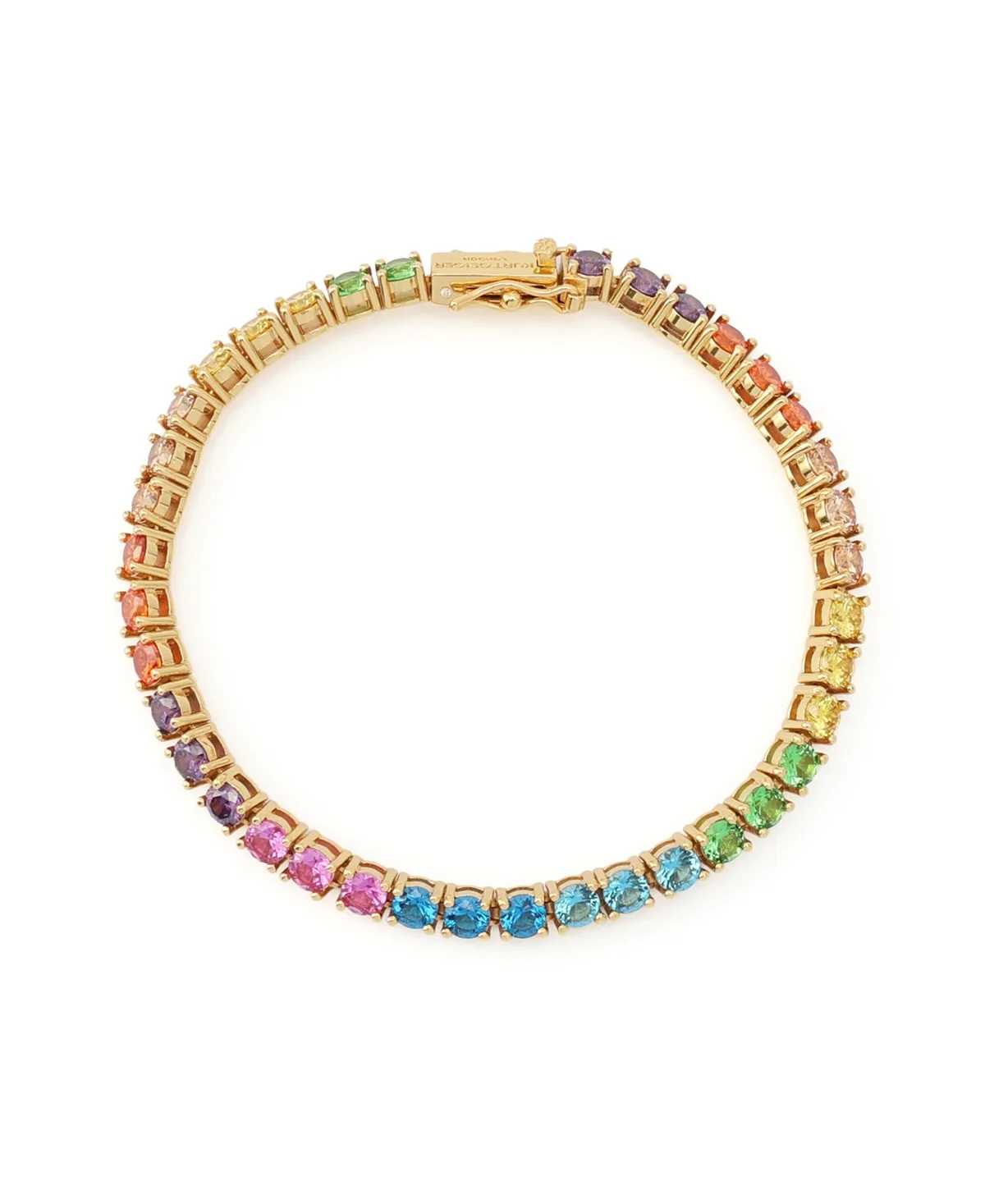 Michael Michael Kors Faux Crystal Rainbow Statement Tennis Bracelet by Kurt Geiger