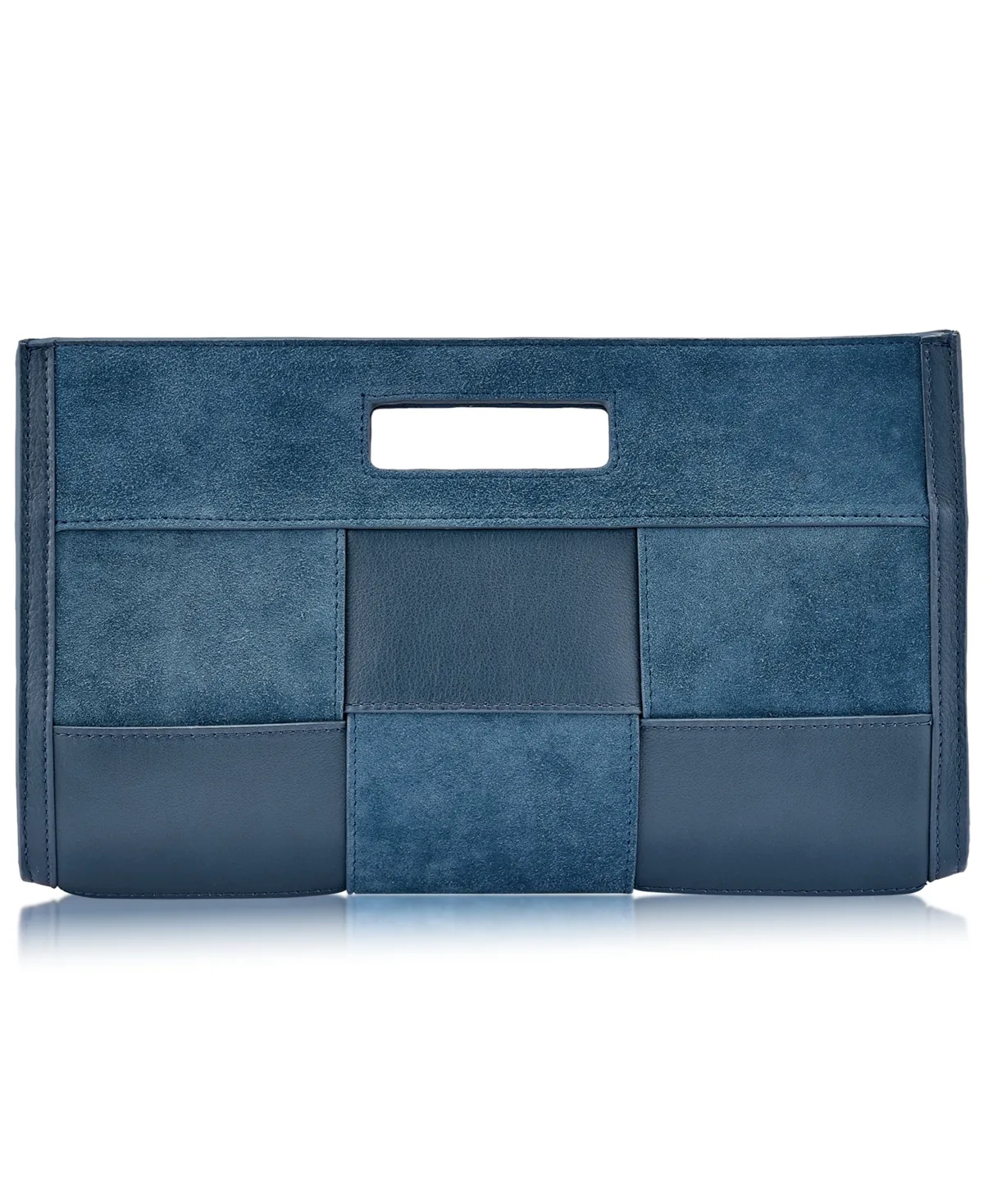 Remy Suede Medium Evening Clutch Handbag