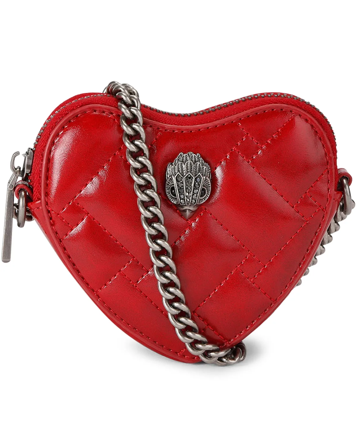 London Micro Kensington Quilted Heart Mini Crossbody Handbag