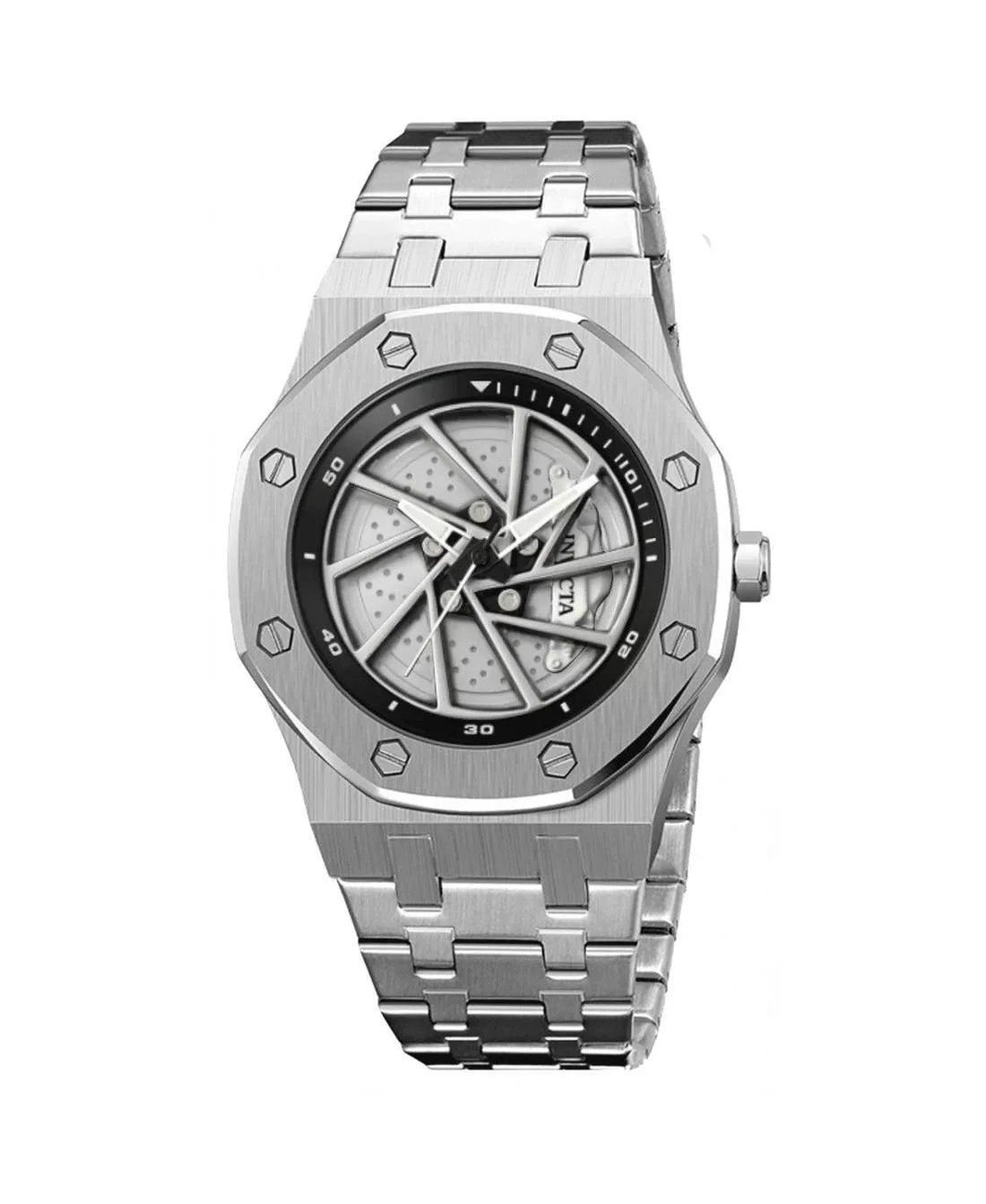 Quartz Speedway 69486 Water-Resistant Stainless Steel Bracelet Watch, 42mm by Invicta