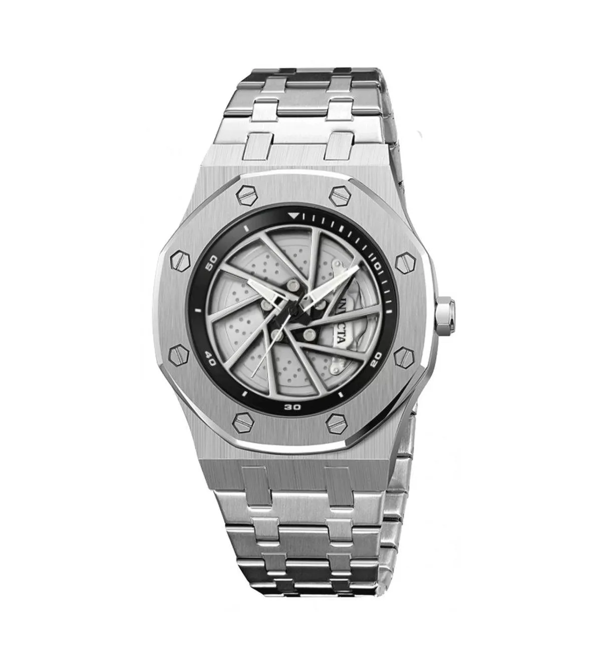 Quartz Speedway 69486 Water-Resistant Stainless Steel Bracelet Watch, 42mm by Invicta