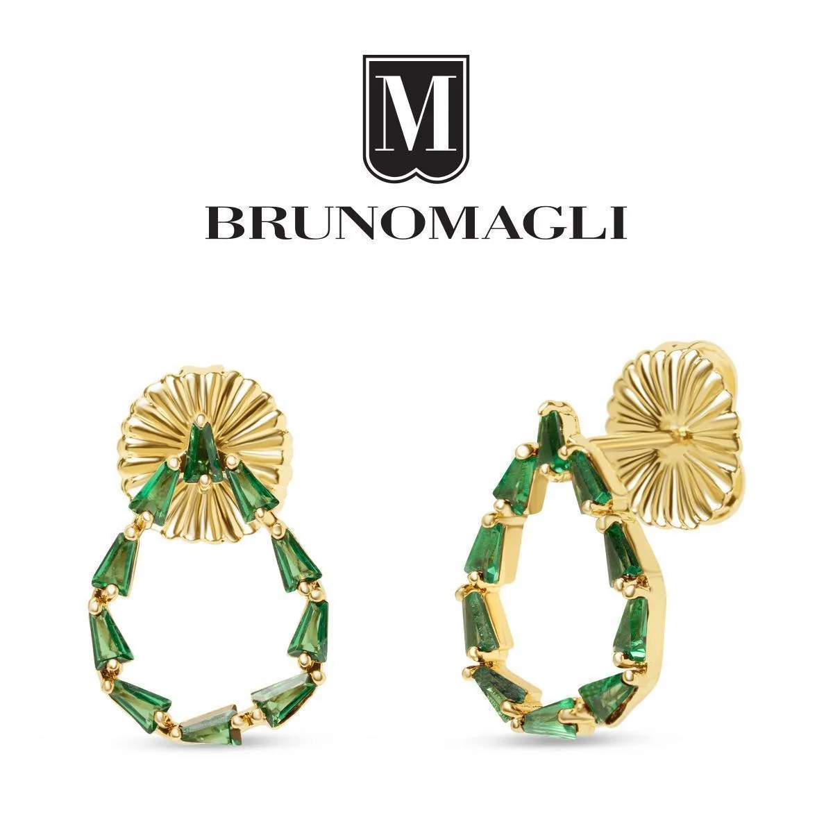 Crystal Stefania Teardrop Earrings by Bruno Magli