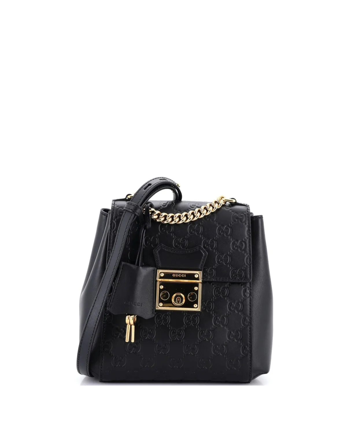 Pre-Owned Mini Padlock Backpack Guccissima Leather by Gucci