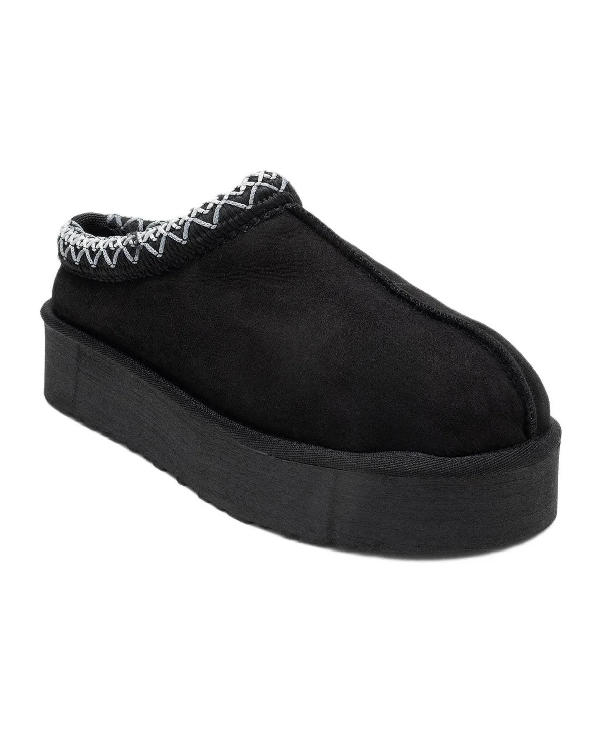 Avelia Leather Winter Slippers by Forever & Always Shoes