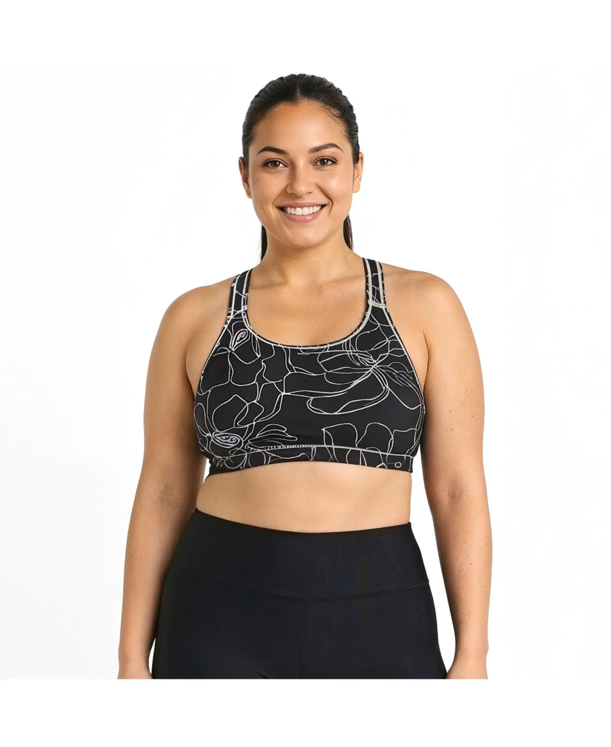 Racerback Swim Bra with Removable Cups by Calypsa