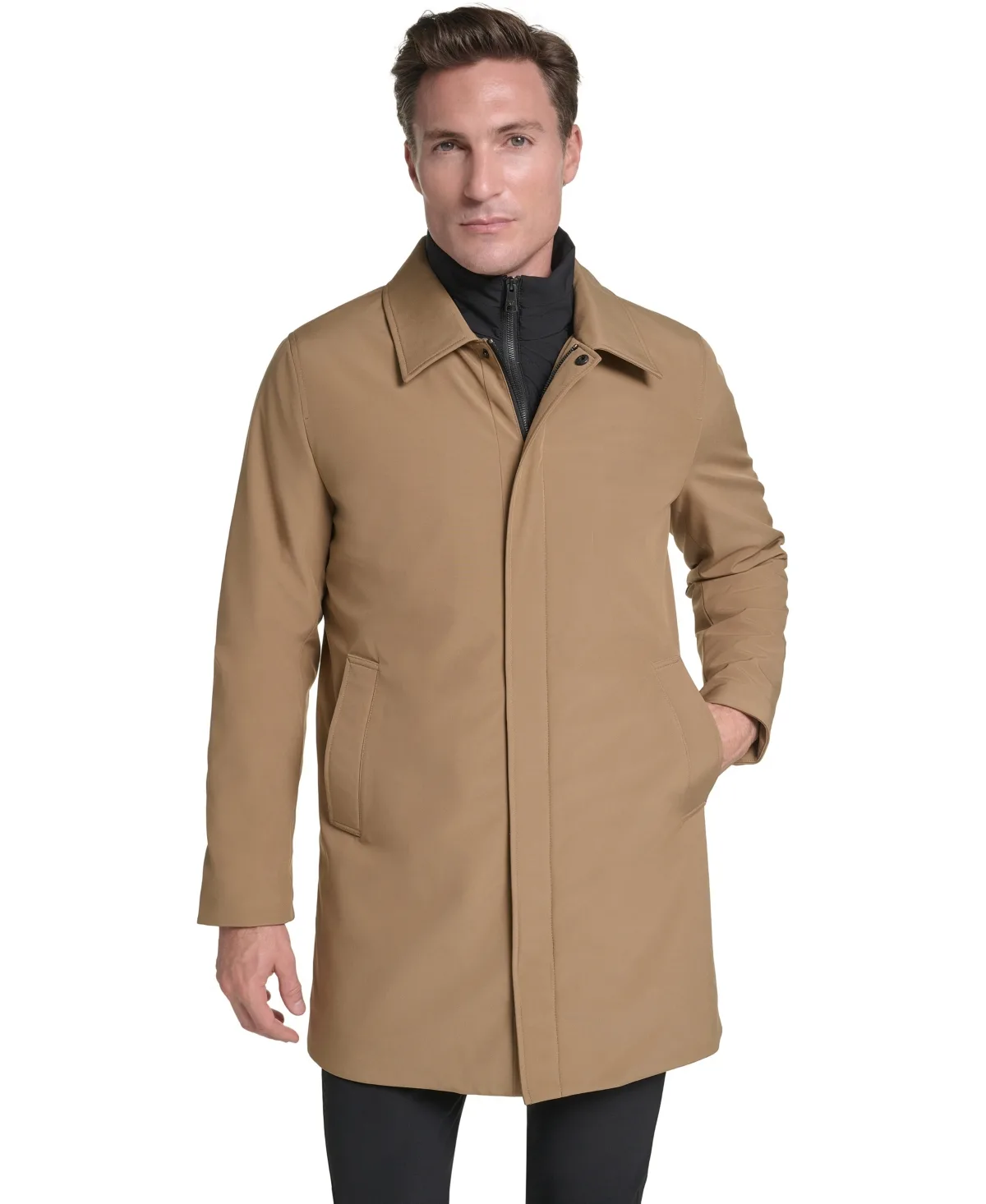 Flextech Hooded Classic-Fit Jacket by Kenneth Cole