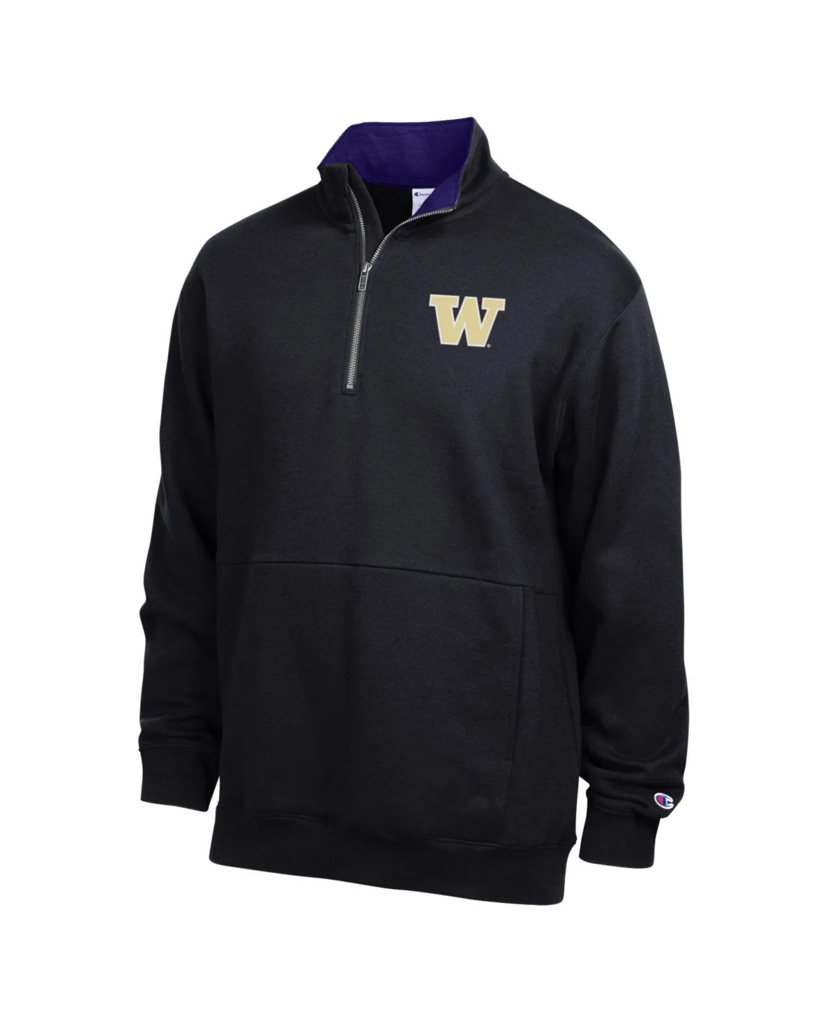Washington Huskies Quarter-Zip Fleece Pullover by Champion