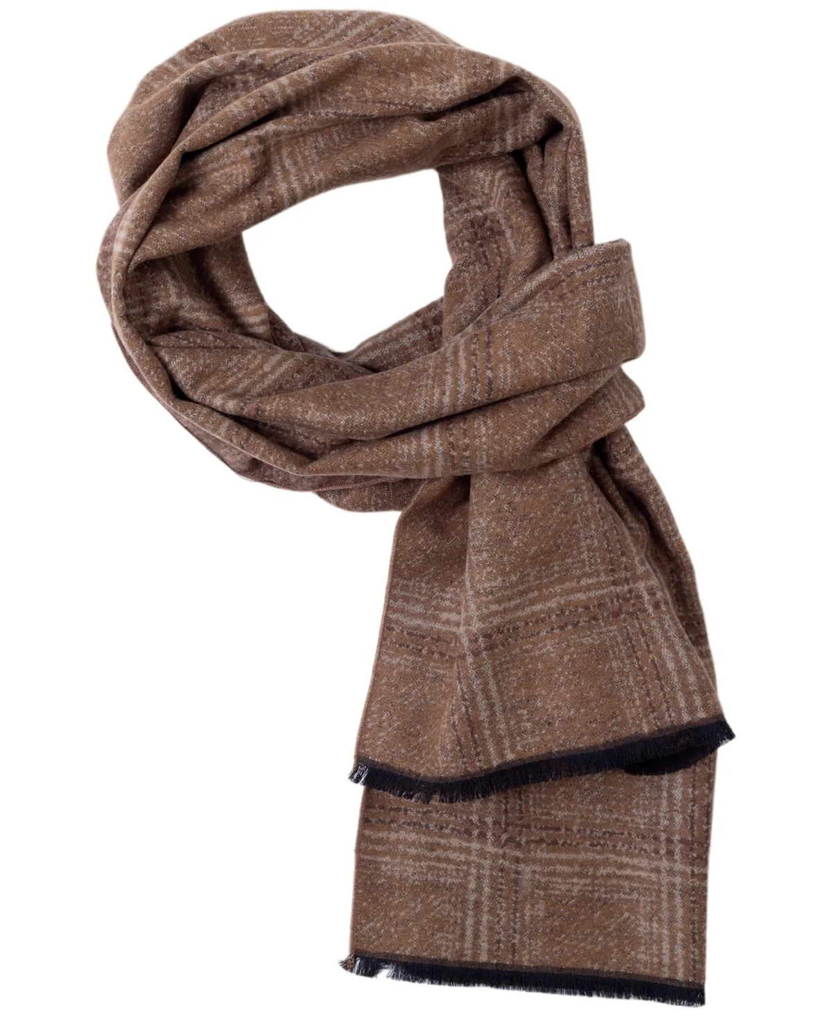 Reversible Plaid Windowpane Scarf by Ted Baker