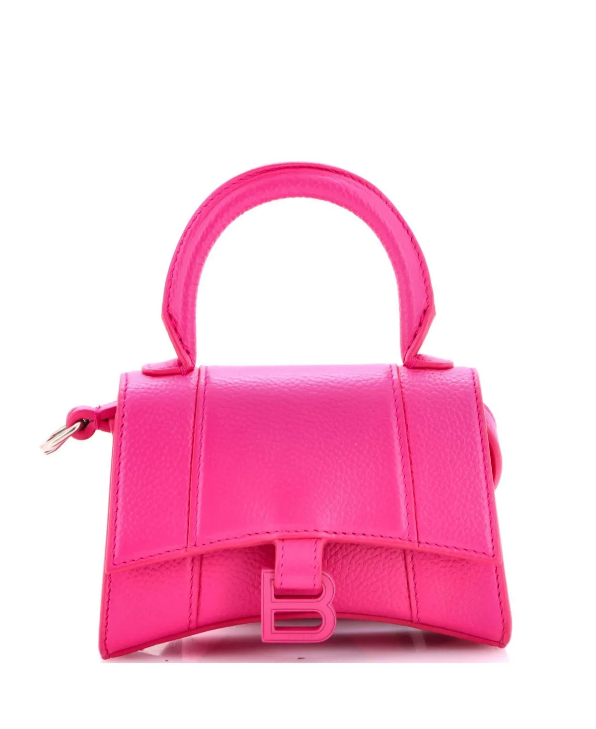 Pre-Owned Mini Hourglass Top Handle Bag Leather by Balenciaga