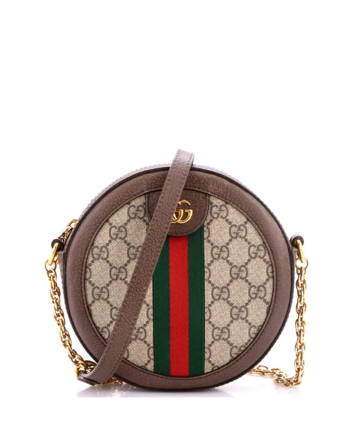 Pre-Owned Ophidia Mini Round Shoulder Bag by Gucci