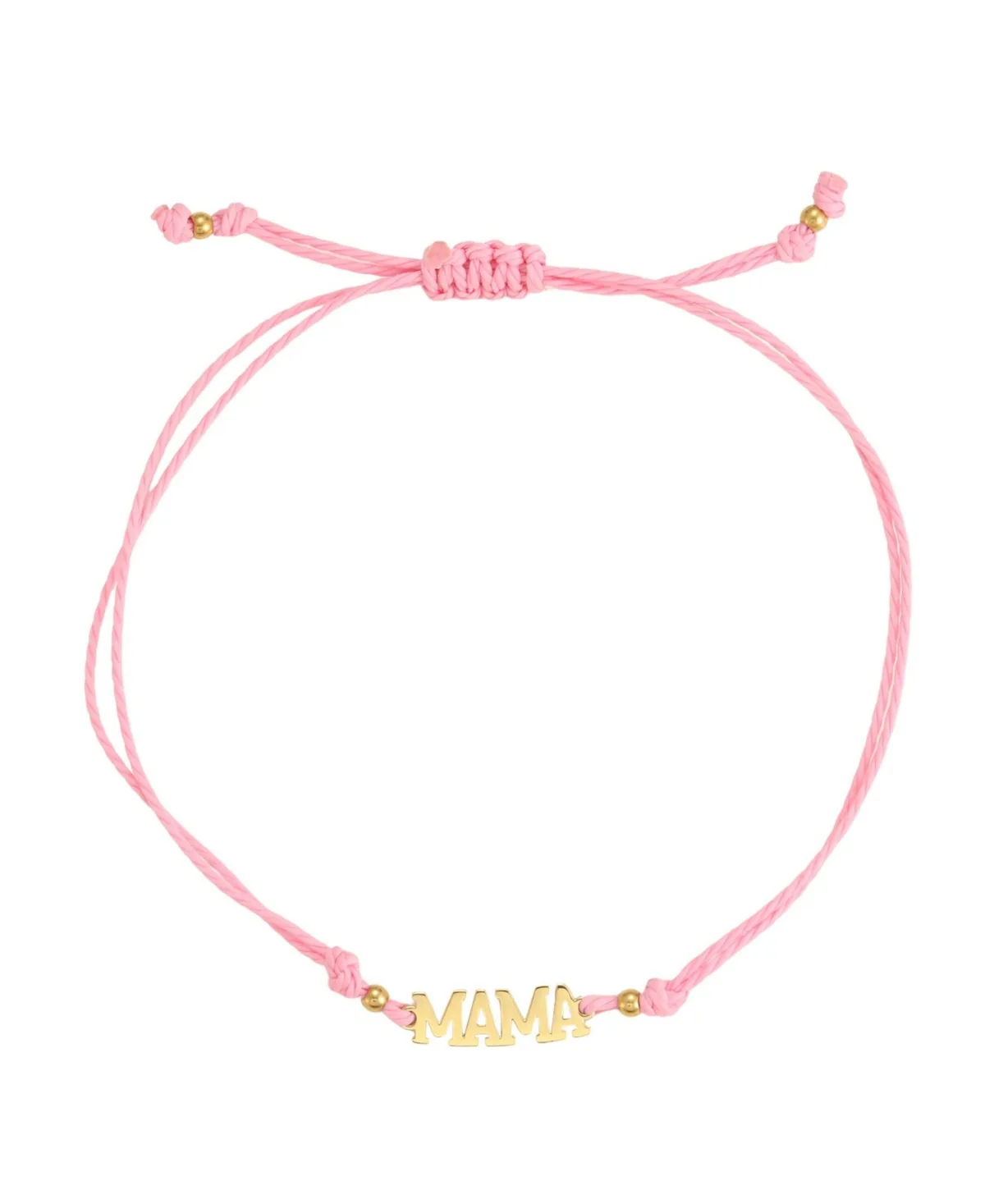 Gold-Tone Mama Adjustable Bolo Bracelet by Adornia