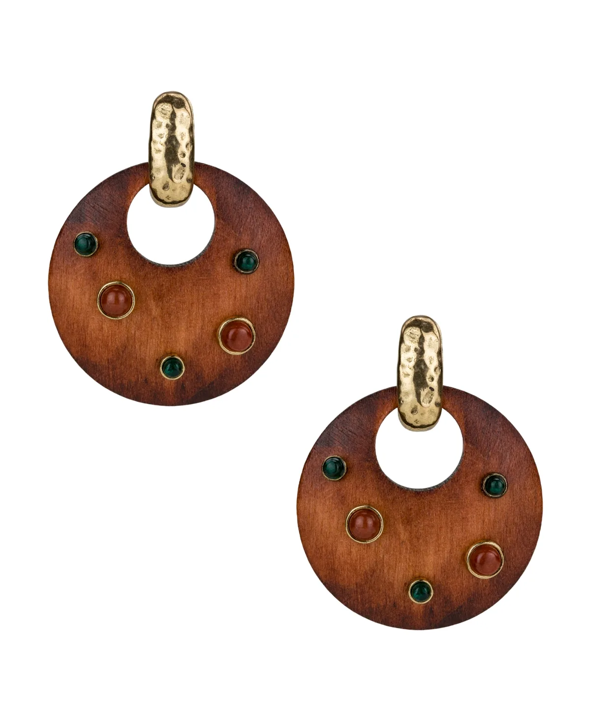Gold-Plated Doorknocker Earrings by Patricia Nash