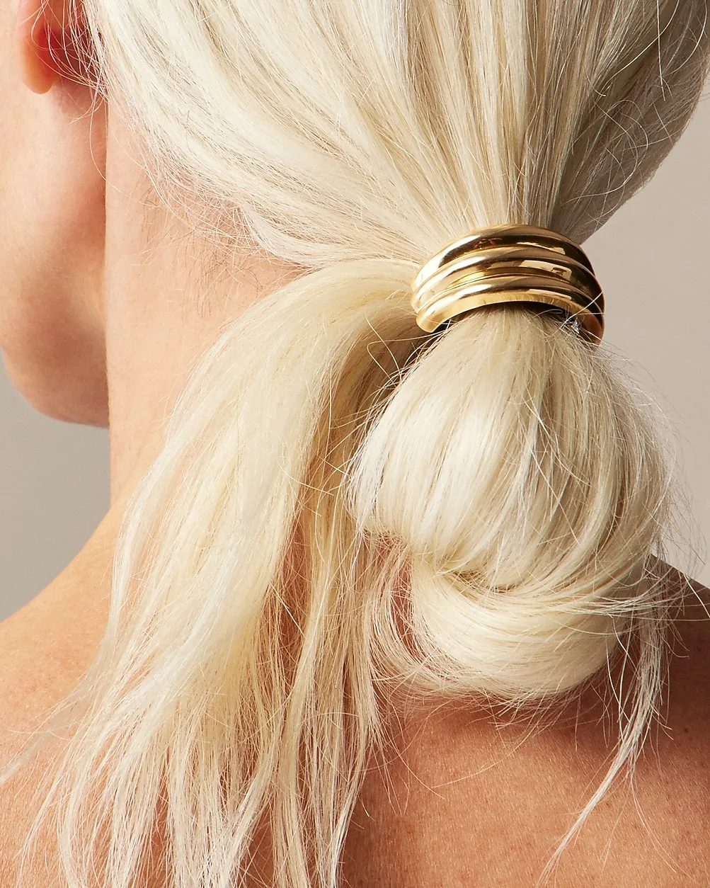Ridged Metal Hair Tie by J.Crew