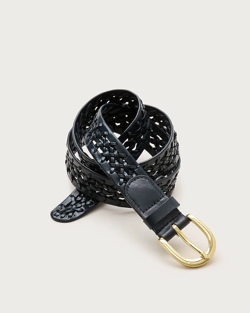 Open-Weave Classic Belt in Leather by J.Crew