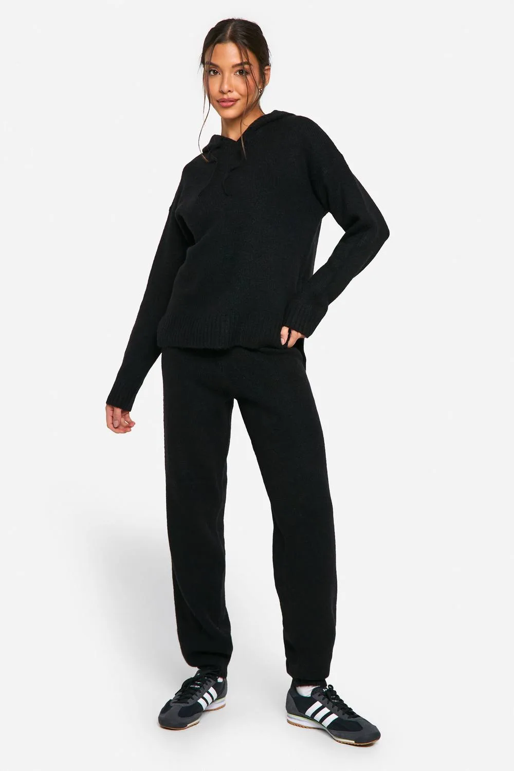 Soft Knit Fine Gauge Tracksuit by boohoo