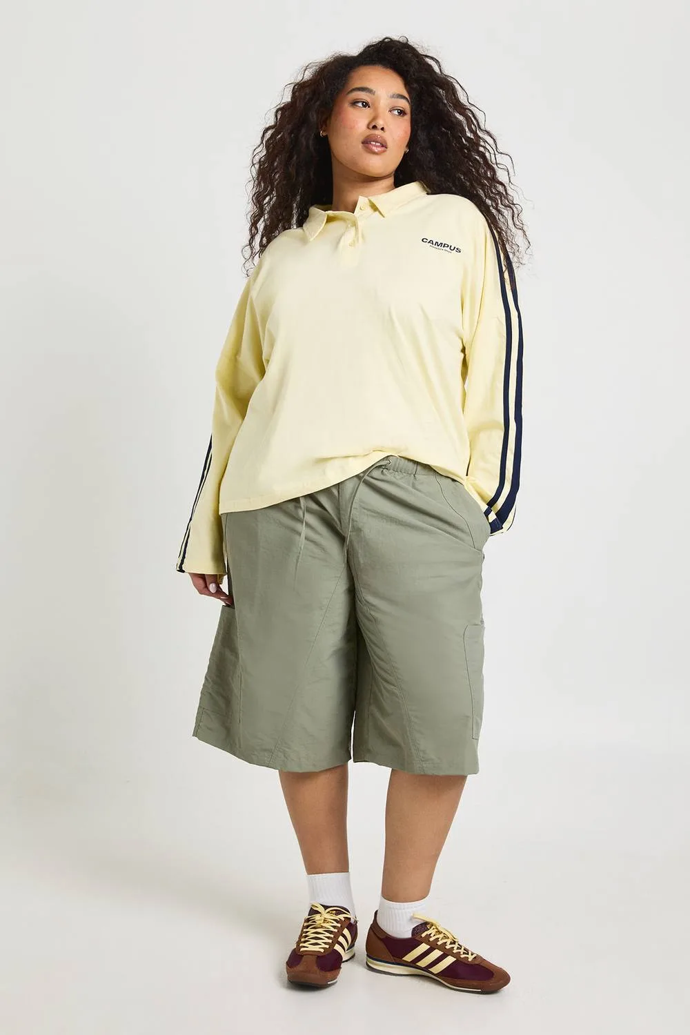 Nylon Cargo Short by boohoo