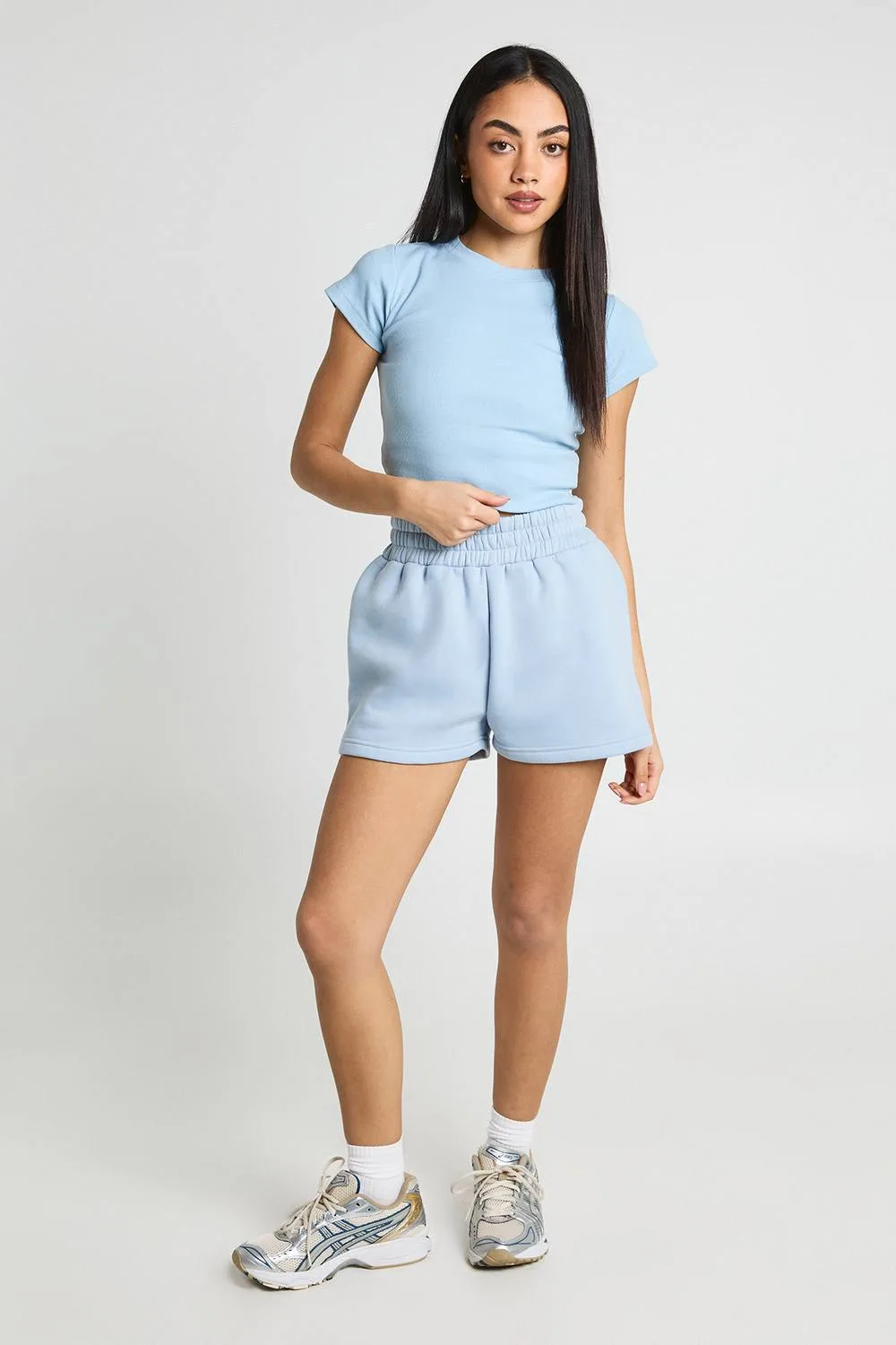 Contrast Binding Sweat Short