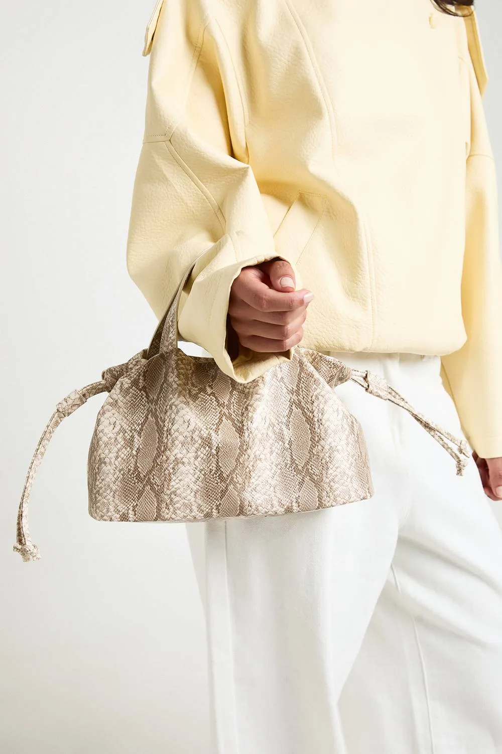 Snake Print Ruched Top Grab Bag