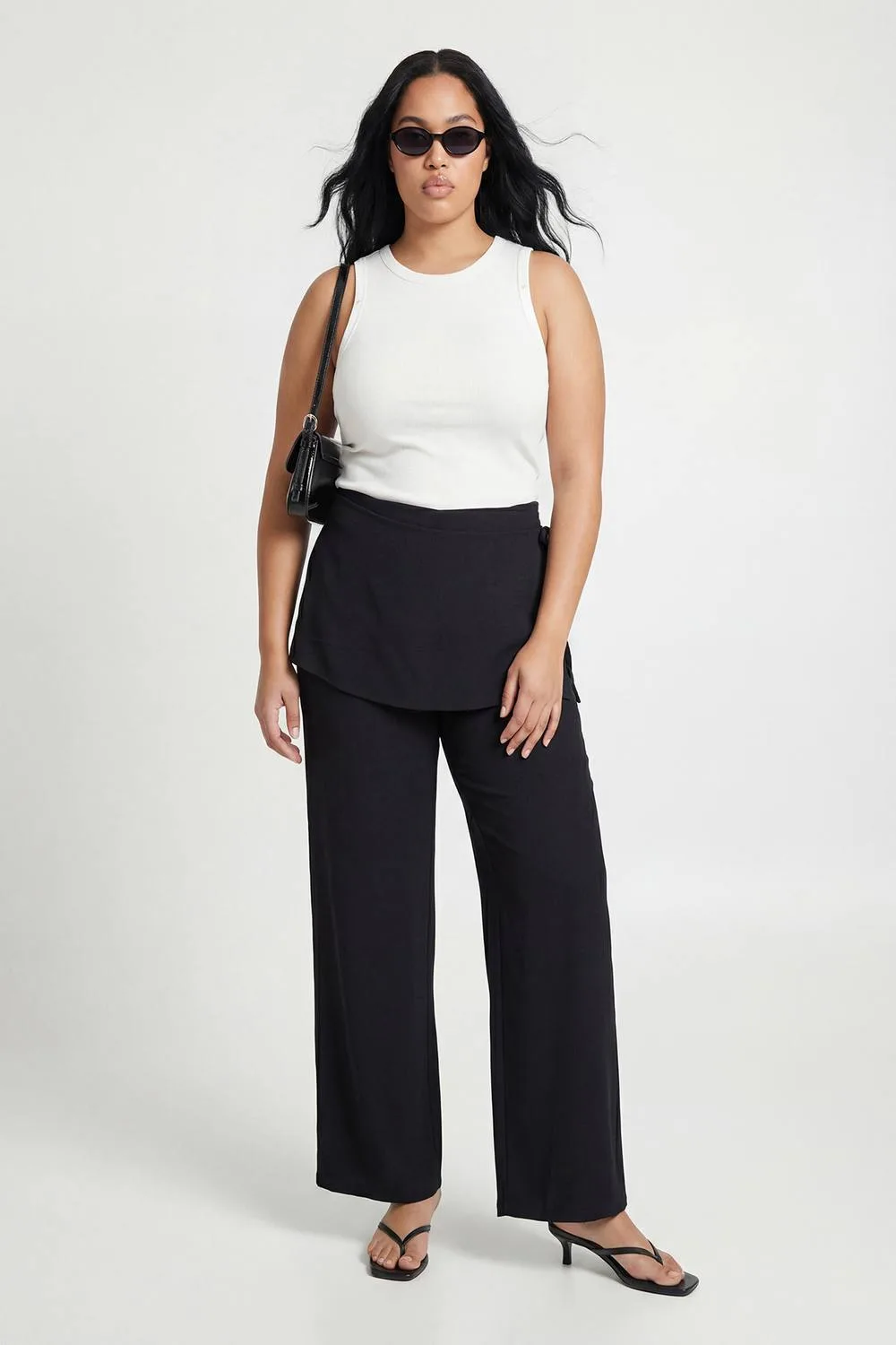 Tie Wrap Skirt Trouser by boohoo