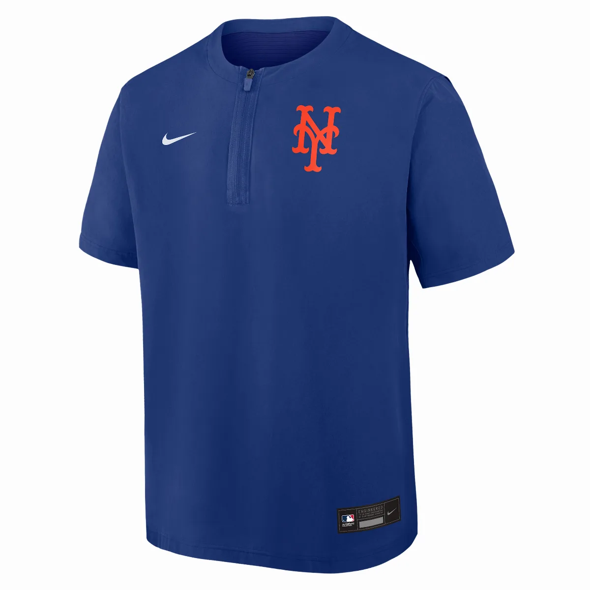 New York Mets Authentic Collection Dri-FIT MLB 1/4-Zip Short-Sleeve Windshirt by Nike